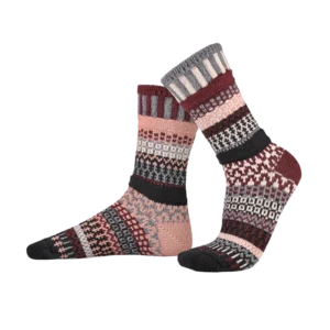 Solmate Rosewood Wool Blend Crew Socks