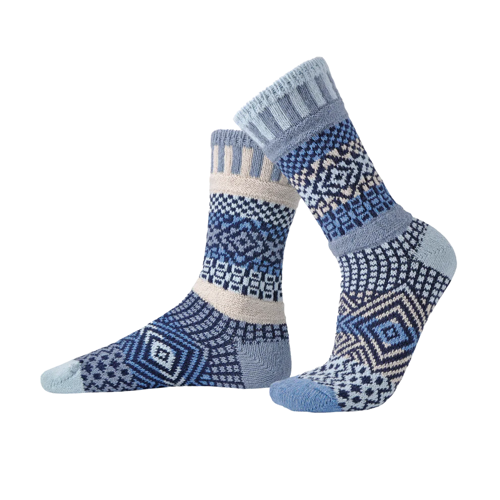 Solmate Azure Crew Sock